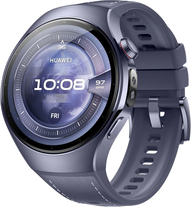 HUAWEI WATCH 5 46mm Smartwatch - Titanium Case & Purple Band