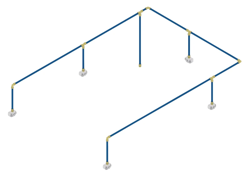 Sealey SBAKIT528, 28mm-SBAKIT528 Sharkbite 36m 5-Drop Air Supply System Kit, 28mm, White