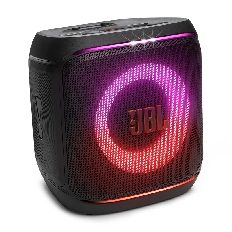 JBL Partybox Encore 2, Wireless Bluetooth Party Speaker with Wireless Mic, 15 Hours of Playtime, IPX4 Splashproof, Pro Sound with AI Sound Boost and Auracast Multi-Speaker Connection, Black