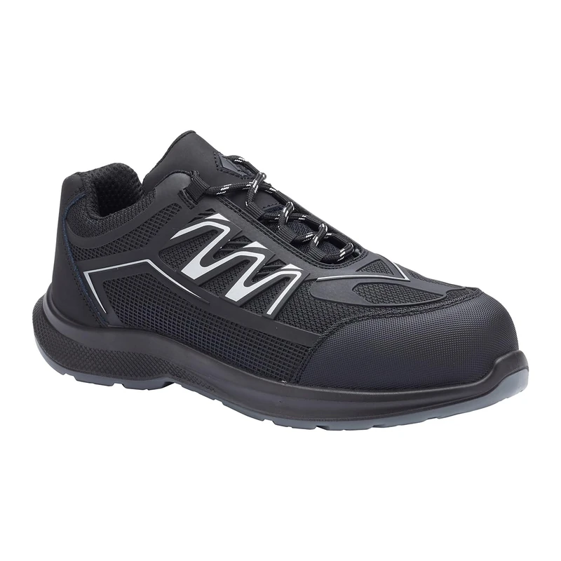 Blackrock Glide ESD Composite Safety Trainers, S3L FO SR Water Resistant, Work Shoes, Slip-Resistant, Warehousing, Mens Womens, Anti-Static, Metal-Free Toe Cap, Wide Fit, Size 10