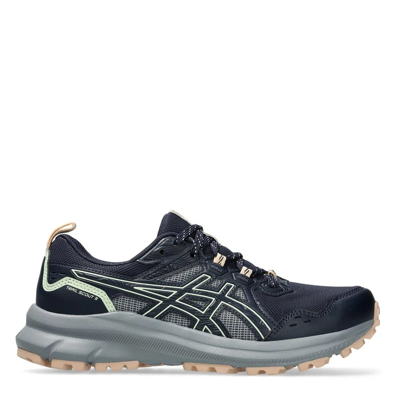 ASICS Womens Trail Scout 3 Sneaker, Midnight Whisper Green, 4 UK