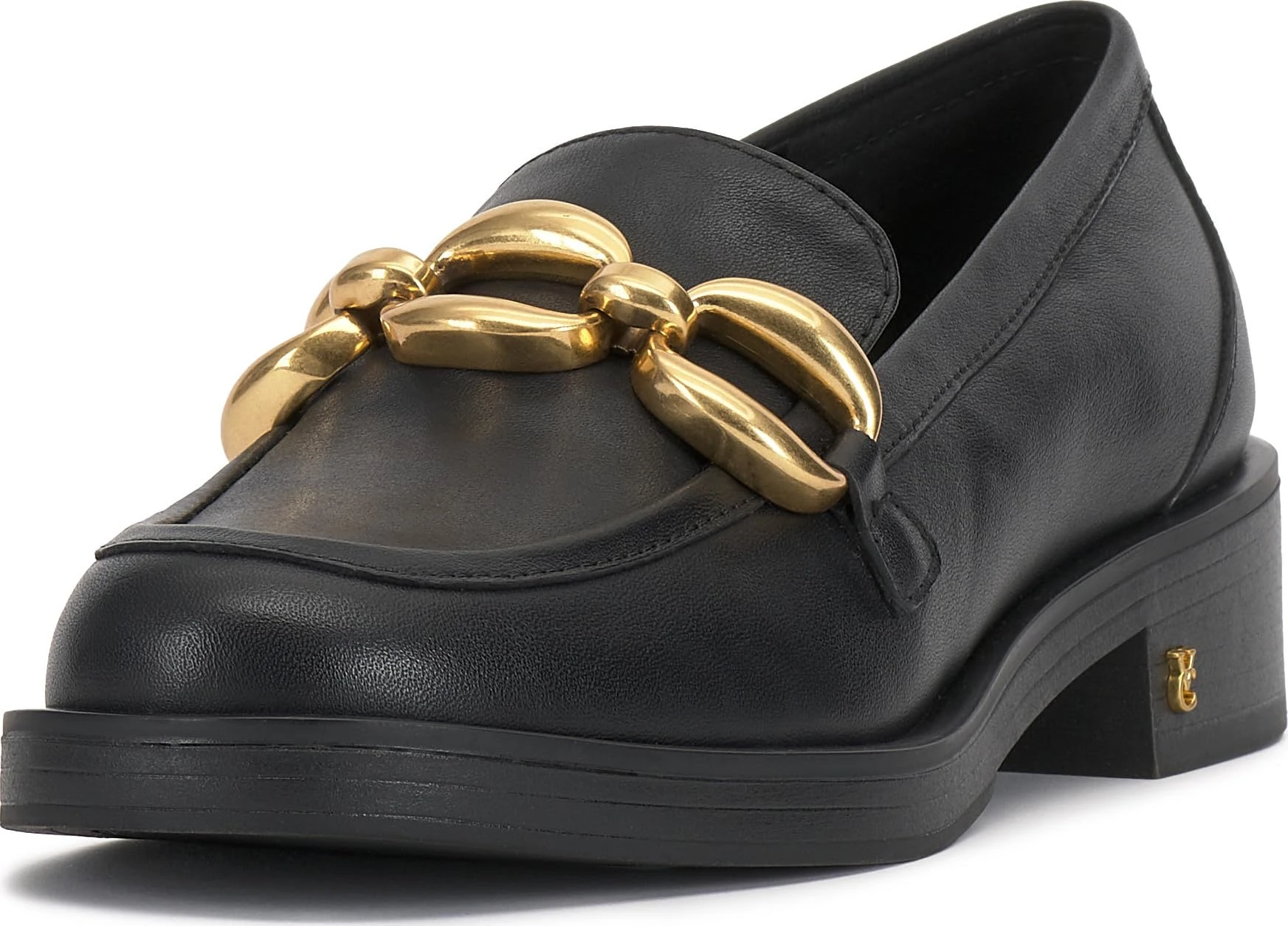 Vince Camuto Women's Sayer Loafer Flat, Black, 9 UK