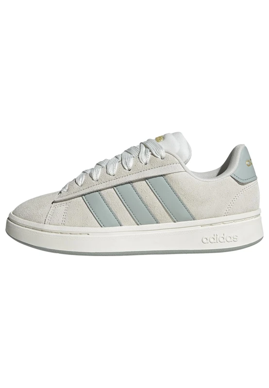 adidas Women's Grand Court Alpha 00S Shoes, core White/Wonder Sage/Gold met., 6 UK
