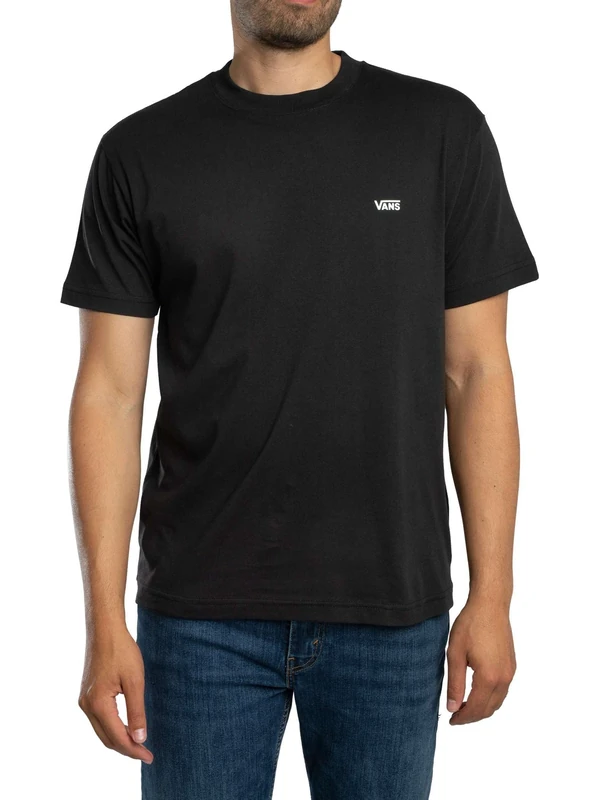 Vans Men's Left Chest Ss T-Shirt, Black, XS
