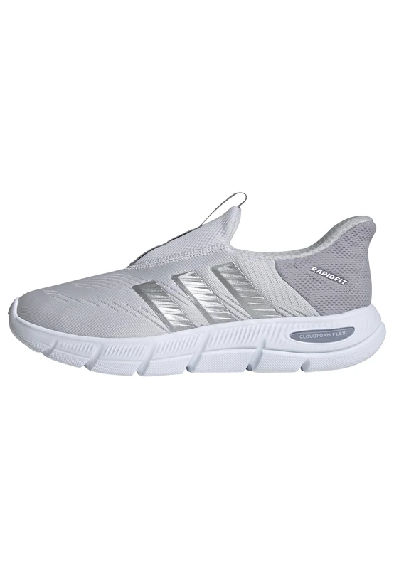adidas Women's Cloudfoam Flex Slip ON Shoes, Dash Grey/Silver met./Glory Grey, 8 UK