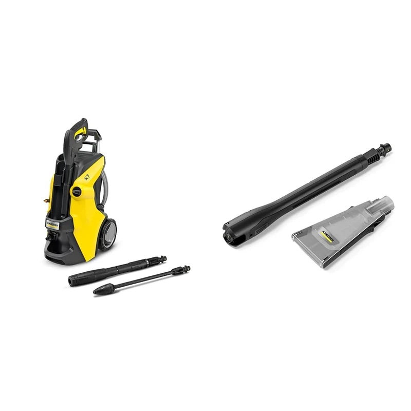 Bundle of Kärcher K 7 Power Flex pressure washer, pressure: max. 180 bar, flow rate: 550 l/h, area coverage: 60 m²/h, water filter, weight: 17.2 kg + Kärcher Pressure Washer eco!Booster Jet 180