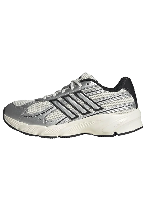 adidas Women's TECHNOCHAOS 2000 Shoes, Chalk White/Silver met./core Black, 9.5 UK