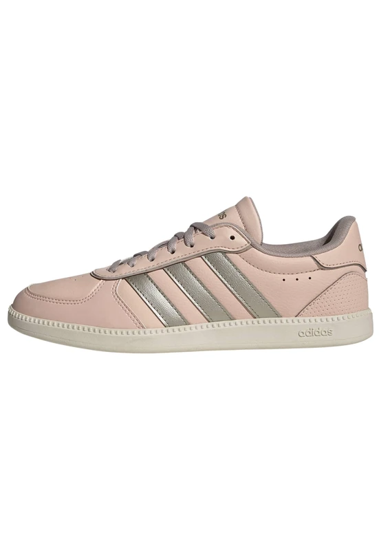 adidas Women's BREAKNET Sleek Shoes, Blush Pink/Cyber met./Wonder White, 7.5 UK