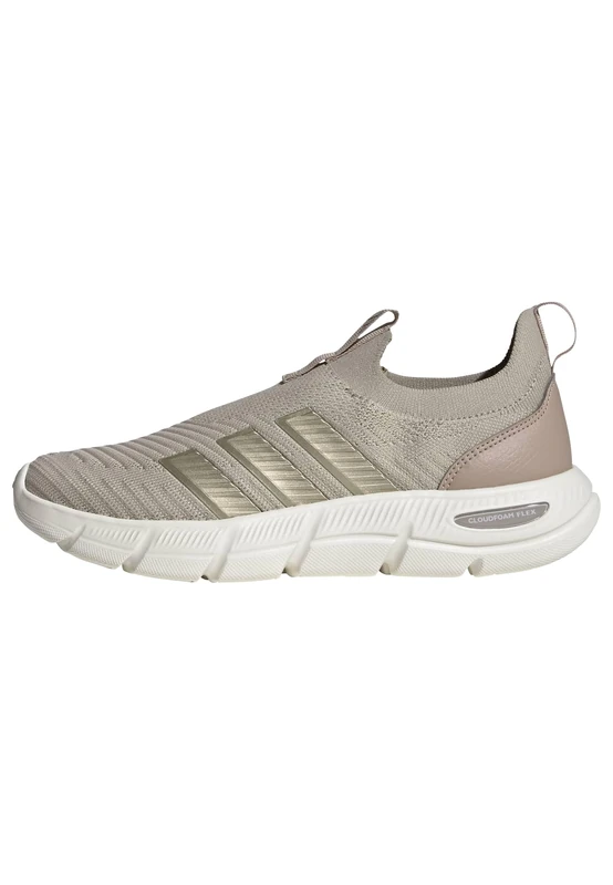 adidas Women's Cloudfoam Flex Sock Shoes, Wonder Beige/Cyber met./Wonder Taupe, 6 UK