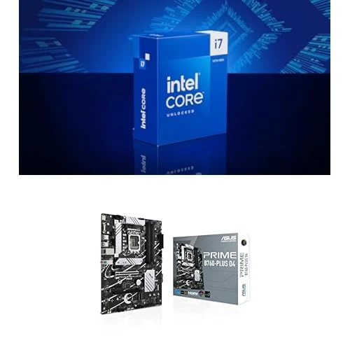 Intel® Core™ i7-14700K 20-Core up to 5.6 GHz + ASUS Prime B760-PLUS D4 ATX, PCIe 5.0, 3x PCIe 4.0 M.2, DDR4, 2.5Gb LAN, USB-C 3.2 Gen 2x2