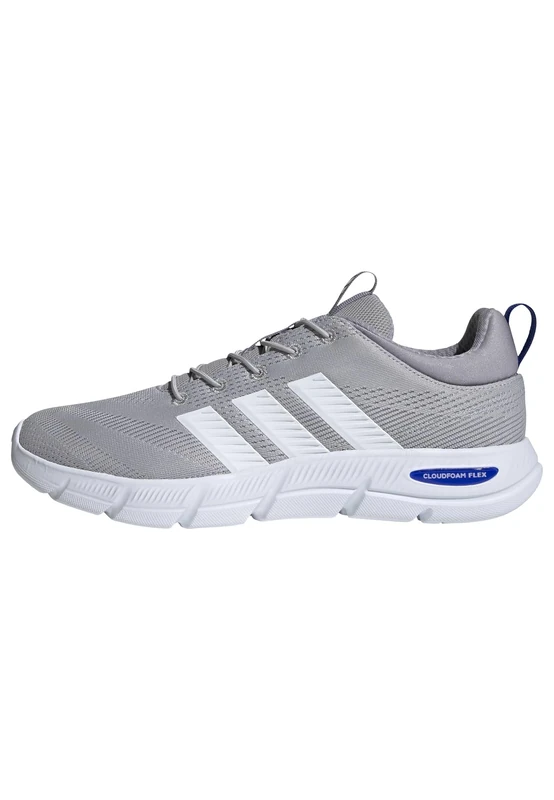 adidas Men's Cloudfoam Flex Elastic Laces Shoes, Grey Two/FTWR White/Glory Grey, 10.5 UK