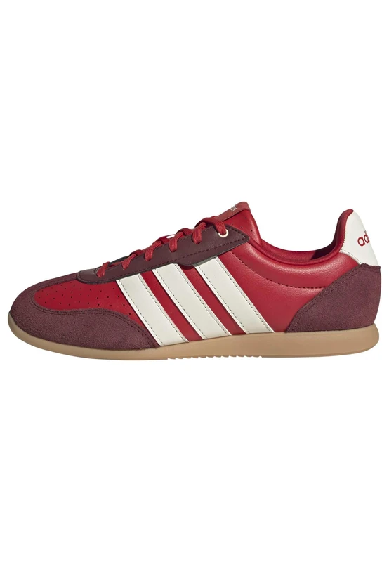 adidas Women's BARREDA LO Shoes, Better Scarlet/Off White/Gum 3, 7 UK