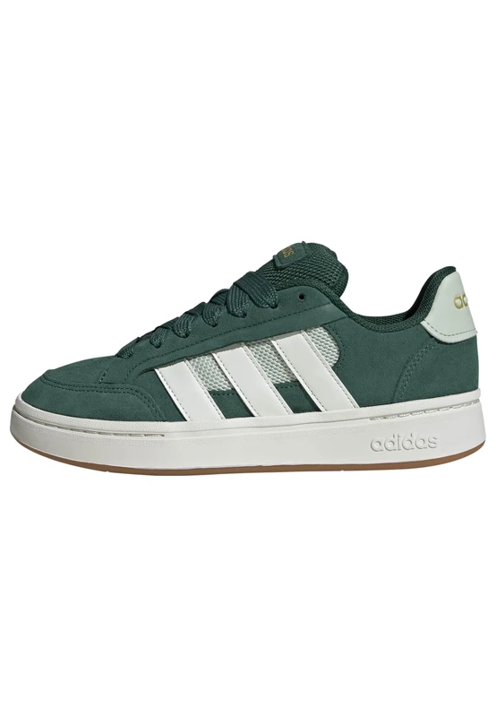 adidas Women's Grand Court Alpha Shoes, Collegiate Green/Off White/Linen Green, 8.5 UK