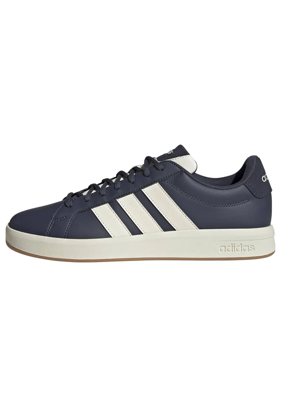 adidas Men's Grand Court Base 3.0 Shoes, Shadow Navy/Off white/GUM10, 4 UK