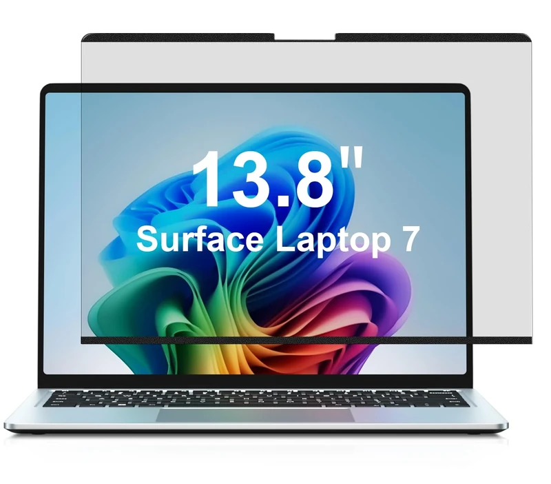 STARY Magnetic Privacy Screen for 13.8 inch Surface Laptop 7, Microsoft Laptop Screen Protector, Anti Glare Blue Light Scratch Removable Privacy Filter for Surface 7th