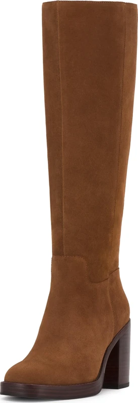 Vince Camuto Women's Gibi Knee High Boot, Burnt Sugar Suede, 4.5 UK