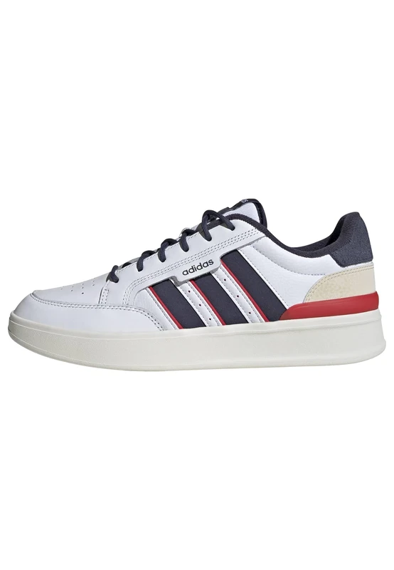 adidas Men's ASPYRE 3 Stripes Shoes, FTWR White/Shadow Navy/Pure Ruby, 9 UK