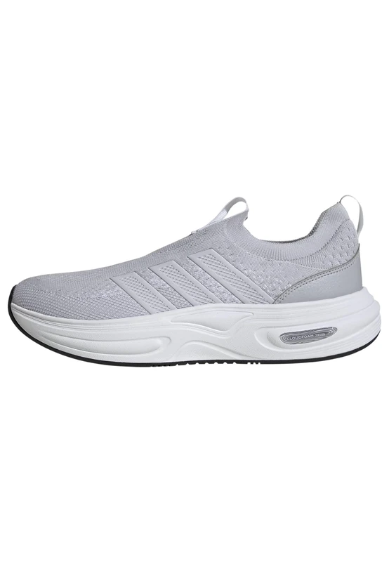 adidas Men's Cloudfoam CUXXION Slip ON Shoes, LGH Solid Grey/Dash Grey/FTWR White, 12.5 UK