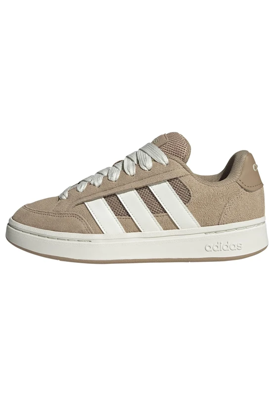 adidas Women's Grand Court Alpha Shoes, Warm Sandstone/Off White/Cardboard, 8.5 UK