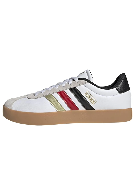 adidas Men's VL Court 3.0 Shoes, FTWR White/core Black/Gold met., 10.5 UK