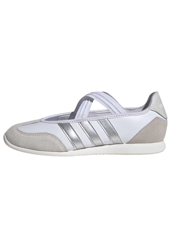 adidas Women's BARREDA Mary Jane Shoes, FTWR White/Silver met./Off White, 8 UK