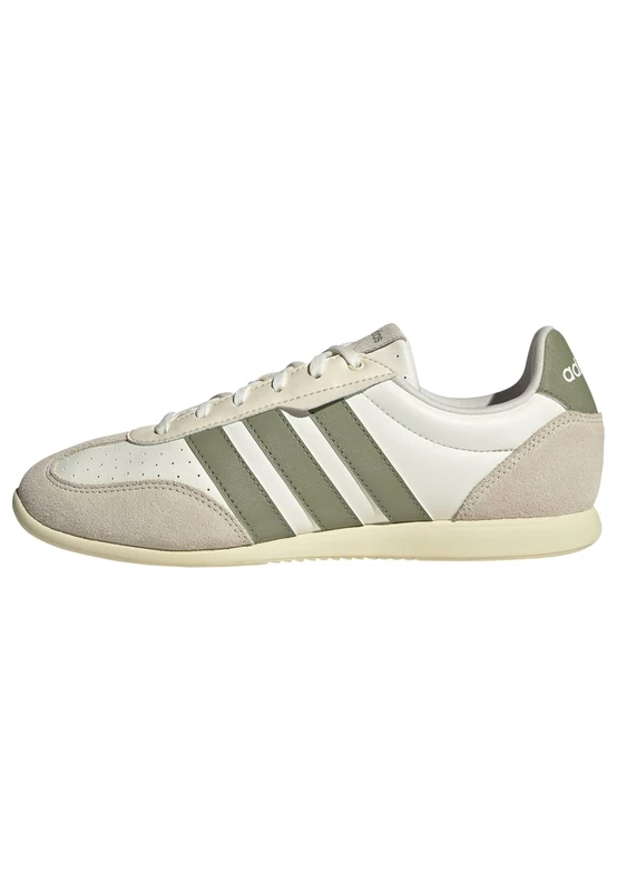 adidas Women's BARREDA LO Shoes, Off White/Tent Green/Warm Vanilla, 4.5 UK