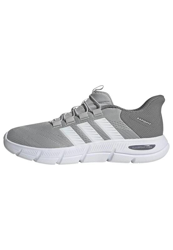 adidas Men's Cloudfoam Flex Laces Shoes, Grey Two/FTWR White/Grey Three, 7.5 UK
