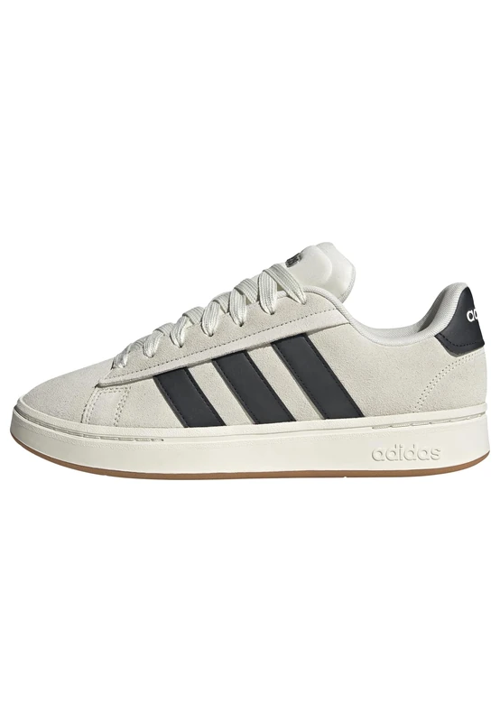 adidas Men's Grand Court Alpha 00S Shoes, Off White/Core Black/Gum10, 9.5 UK