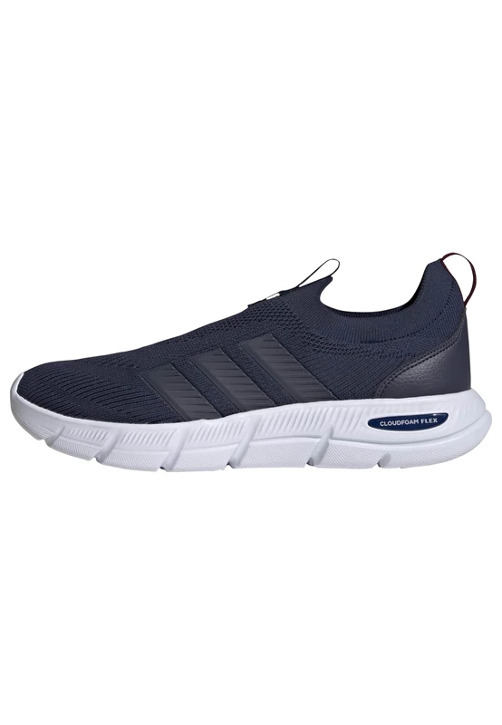 adidas Men's Cloudfoam Flex Slip ON Shoes, Dark Blue/Shadow Navy/Shadow red, 9.5 UK