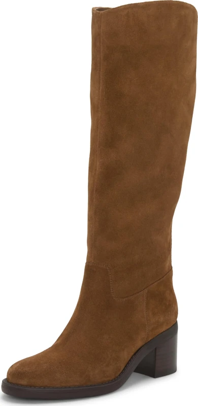Vince Camuto Women's Amree1 Knee High Boots, Burnt Sugar Suede Slim Calf, 4 UK