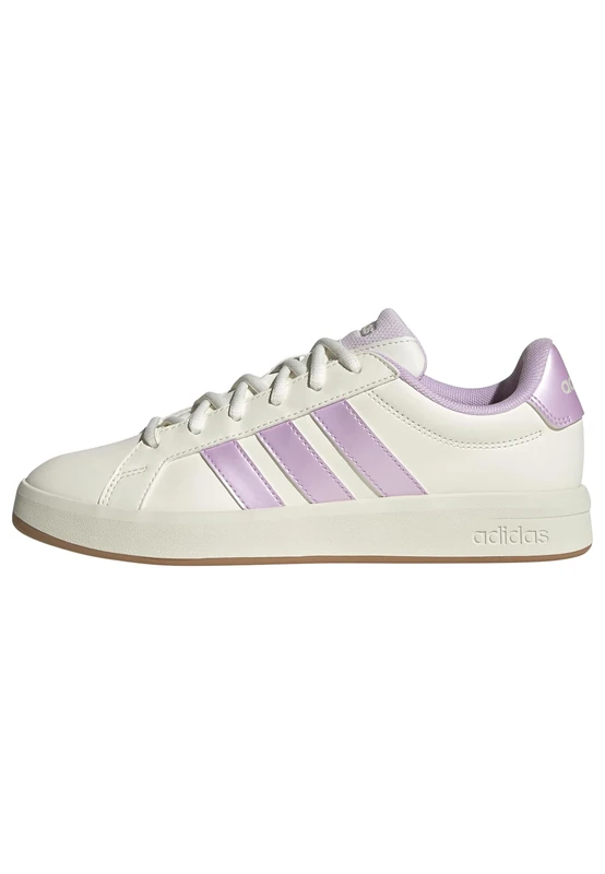 adidas Women's Grand Court Base 3.0 Shoes, core White/ice Lavender/Off White, 4.5 UK