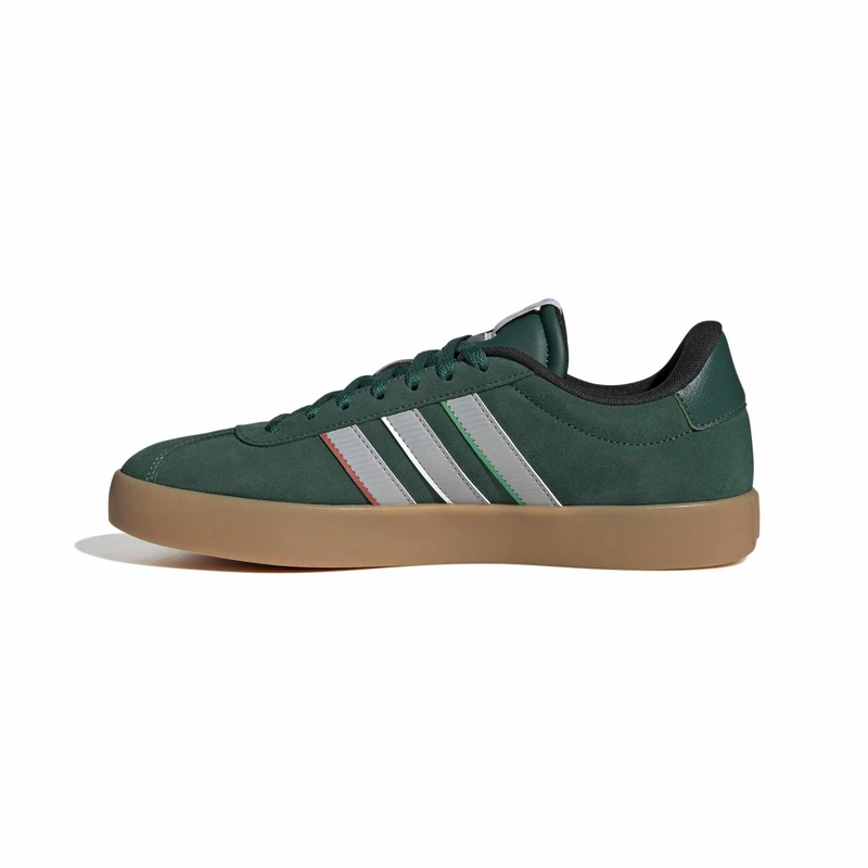 adidas Men's VL Court 3.0 Shoes, Team Dark Green/Grey Two/FTWR White, 8 UK