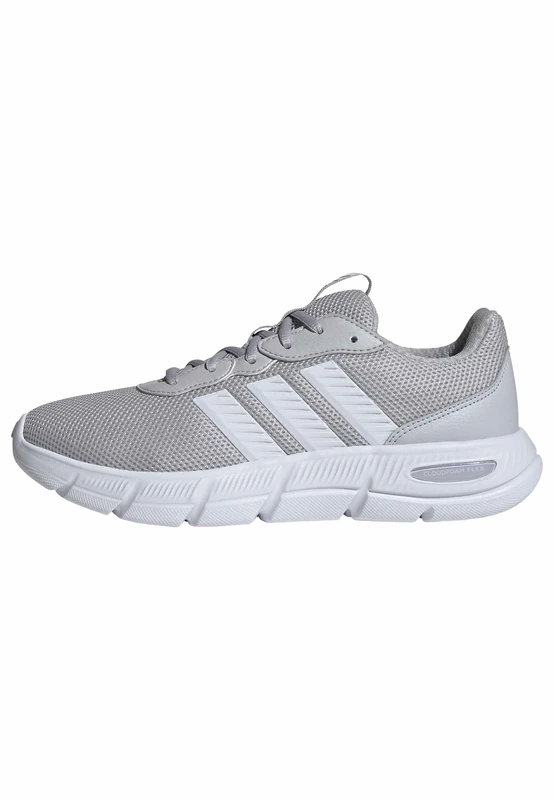 adidas Women's Cloudfoam Flex Laces Shoes, LGH Solid Grey/FTWR White/LGH Solid Grey, 4 UK
