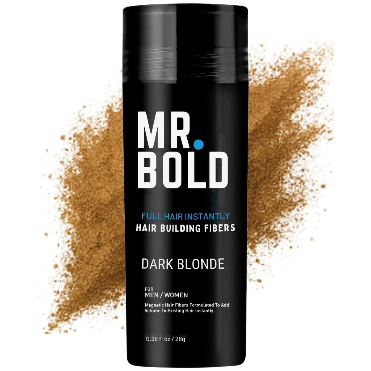 Hair Fibres DARK BLONDE for Thinning Hair, Natural Keratin Hair Fibres for men & Women for Instant Result, Concealer for Thicker, Fuller Hair, Undetectable & Secure, Premium Long-Lasting Hold (28g)