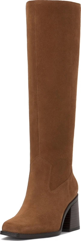 Vince Camuto Women's Sangeti2 Knee High Boot, Burnt Sugar Suede Wide Calf, 9 UK