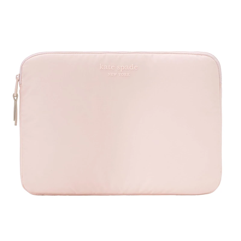 kate spade new york Puffer Laptop Sleeve 14 Inch - Chalk Pink - Compatible with All MacBook M Series Devices up to 14 Inch