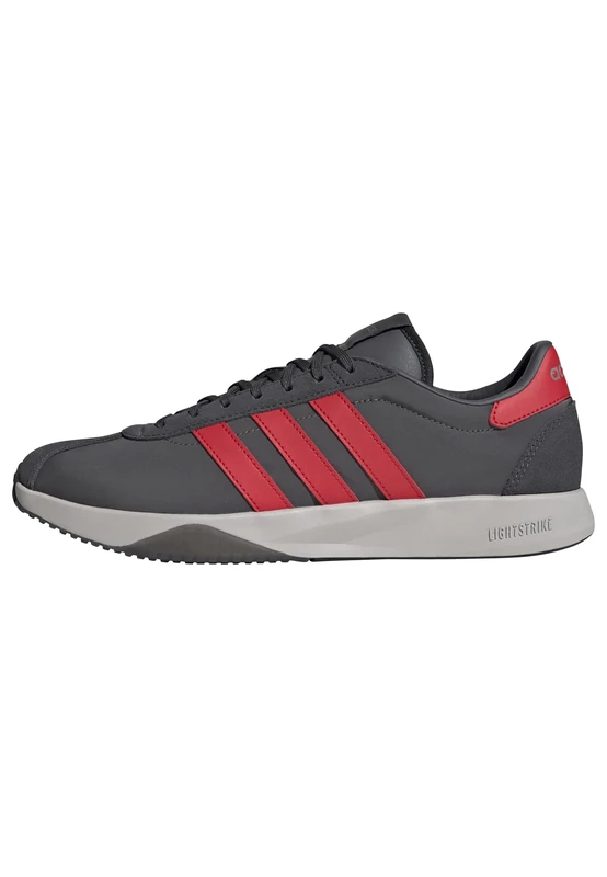 adidas Men's Run 76/26 Shoes, Grey Five/Pure Ruby/Carbon, 4.5 UK