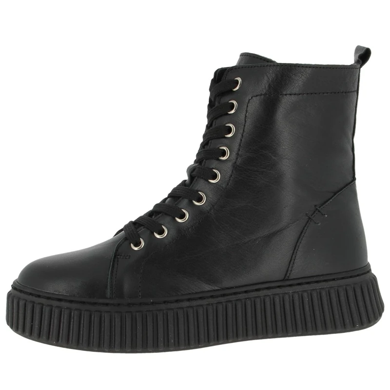 Andrea Conti Black Leather Boots, black, 4 UK