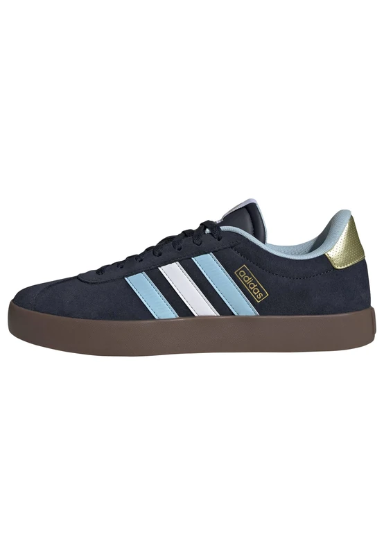 adidas Men's VL Court 3.0 Shoes, Night Navy/Icey Blue/FTWR White, 8.5 UK