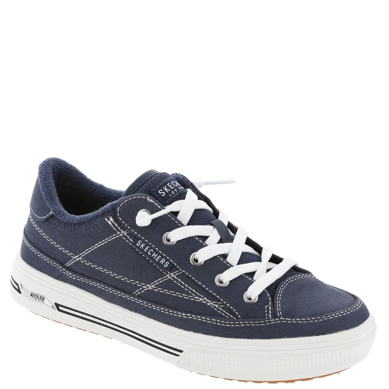 Skechers Women's Arch Fit Arcade-Arcata Sneaker, Navy, 3 UK