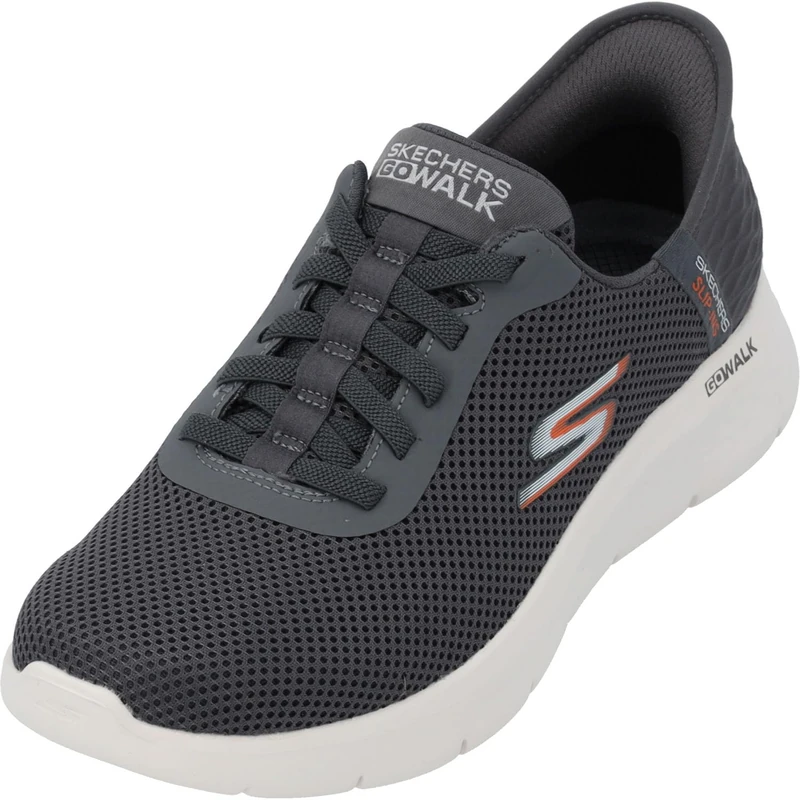 Skechers Men's Go Walk Flex Hands Free Slip-ins Sneaker, Grey, 9 Narrow