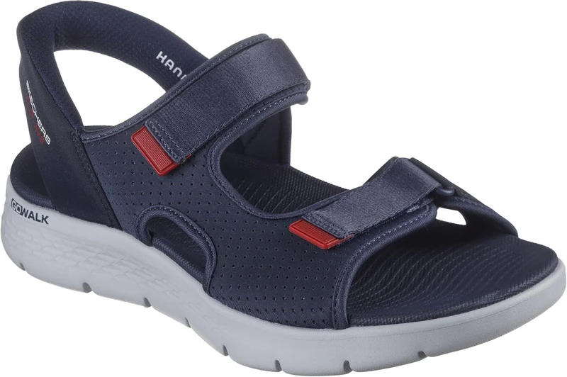 Skechers Men's Go Walk Flex Sandals, Navy Blue Red, 7 UK