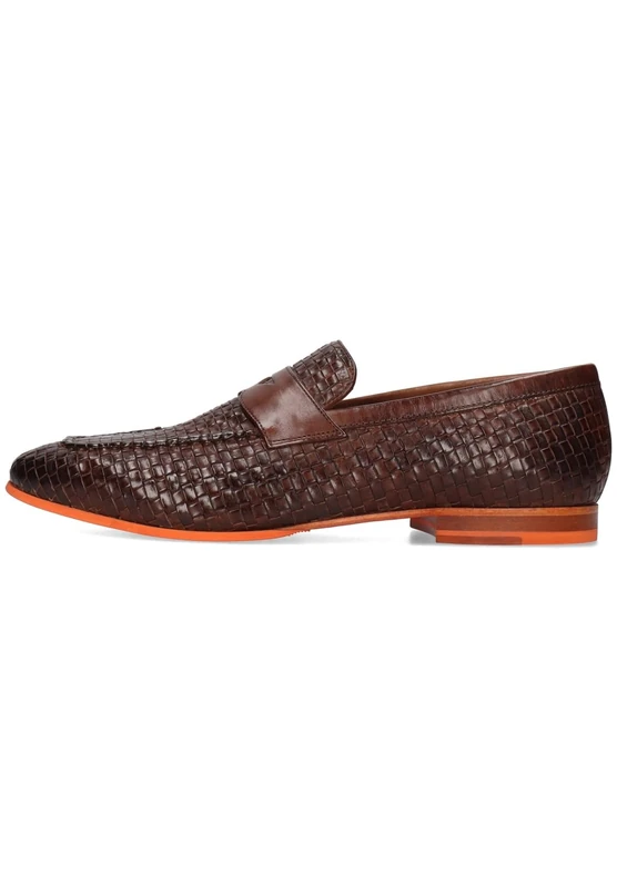 Melvin & Hamilton Men's Clive 31 Woven Imola Loafer, Brown, 7.5 UK