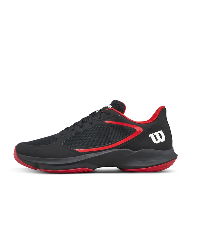Wilson Hurakn Lite Men's Padel Shoes, Stylish Design, Breathable Ease, Energetic Support, Dependable Grip, Colour: Black/Infrared/White, Size: 9 1/2
