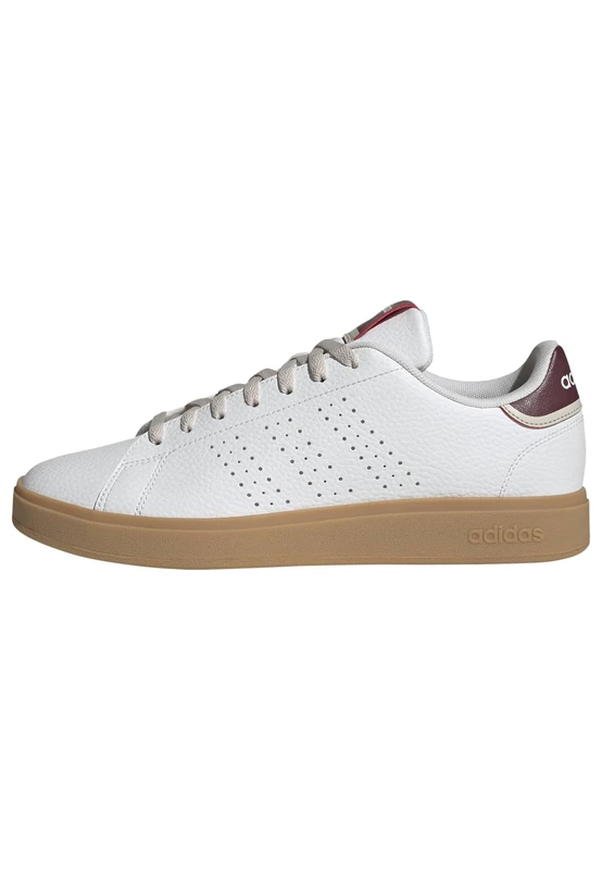 adidas Men's Advantage Base 2.0 Shoes, FTWR White/FTWR White/Shadow red, 11 UK