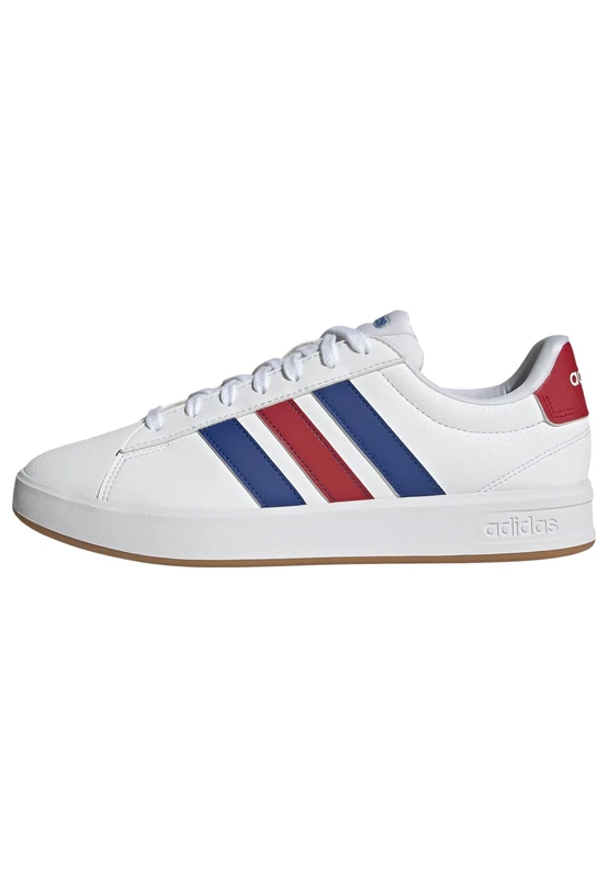 adidas Men's Grand Court 3.0 Shoes, FTWR White/Team Royal Blue/Better Scarlet, 6 UK - Image 1