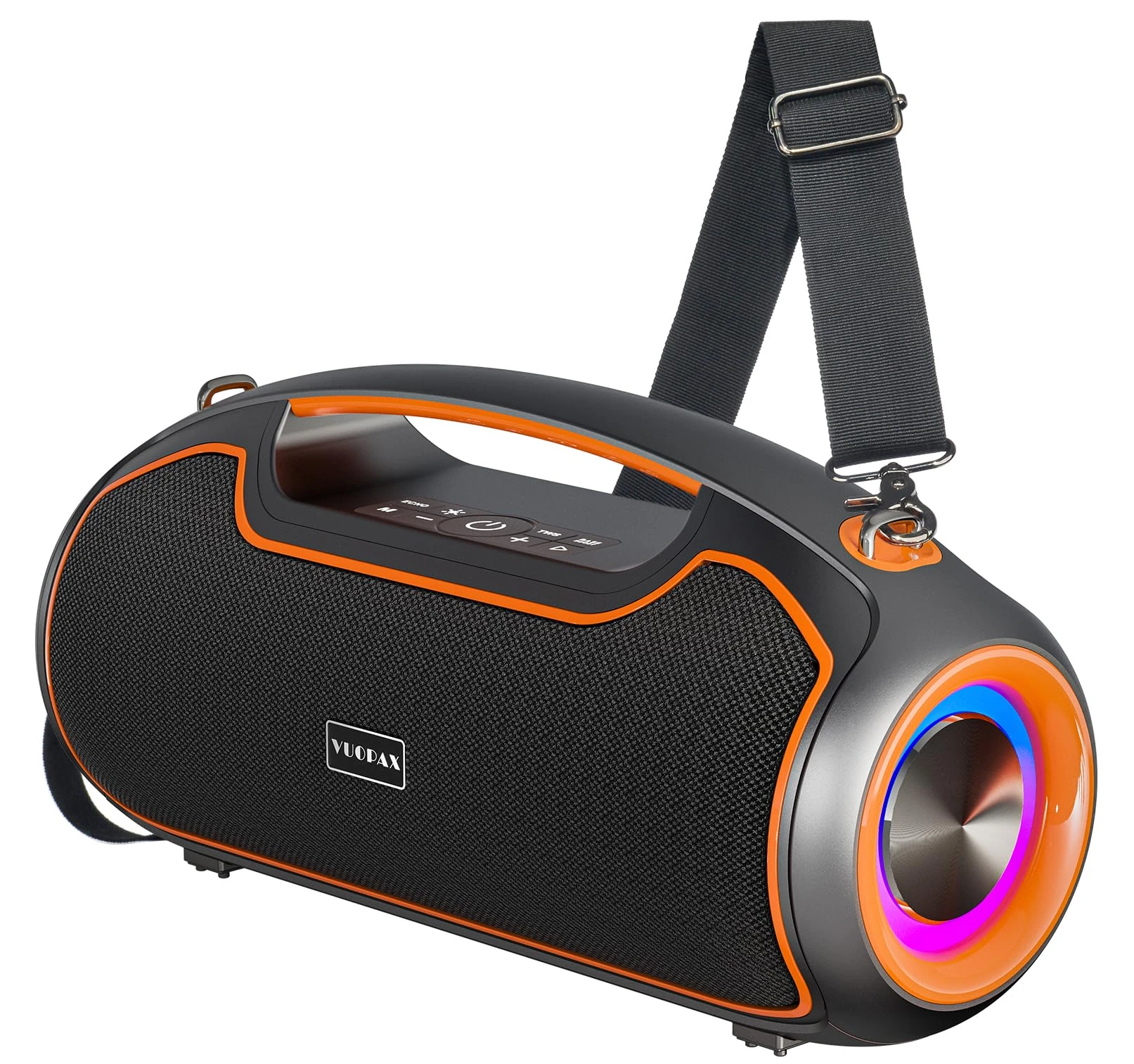 Portable Bluetooth Speakers Wireless, 200W Peak Loud Sound and Deep Bass for Party,2*Subwoofer/2*Tweeter/IP65 Waterproof Outdoor Speaker w/Bass Boost/DSP/Fast Charging/TWS/TF/USB/AUX, 24H Playtime