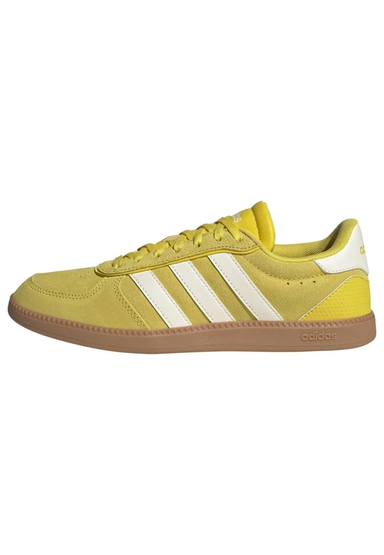 adidas Women's BREAKNET Sleek Shoes - Yellow/Off White/Gum