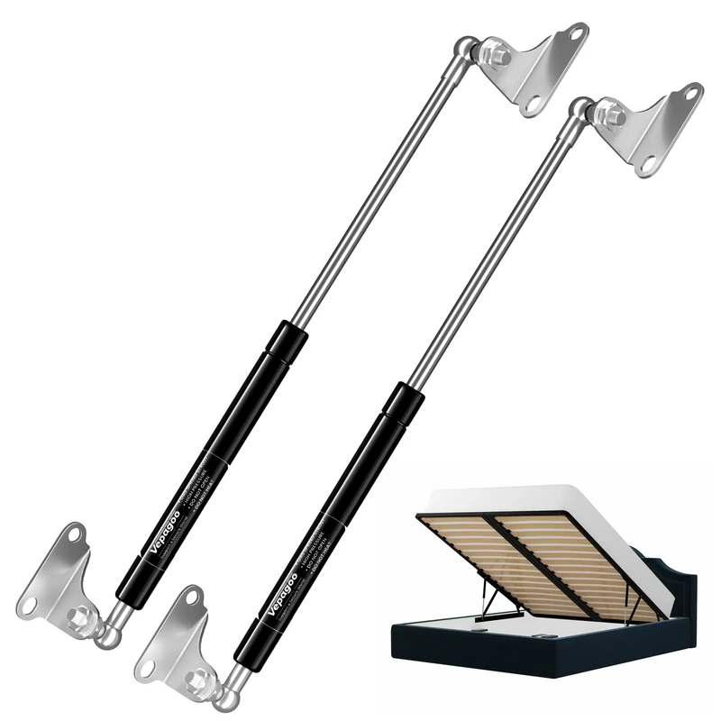 Vepagoo 910MM 890N/200lb Gas Struts Universal adjustable 28inch 89KG Lift Support Springs with Mounting Kit for Ottoman Bed, Heavy lid, Floor Hatch Door, and Other Custom Heavy Duty Project, 2PCS