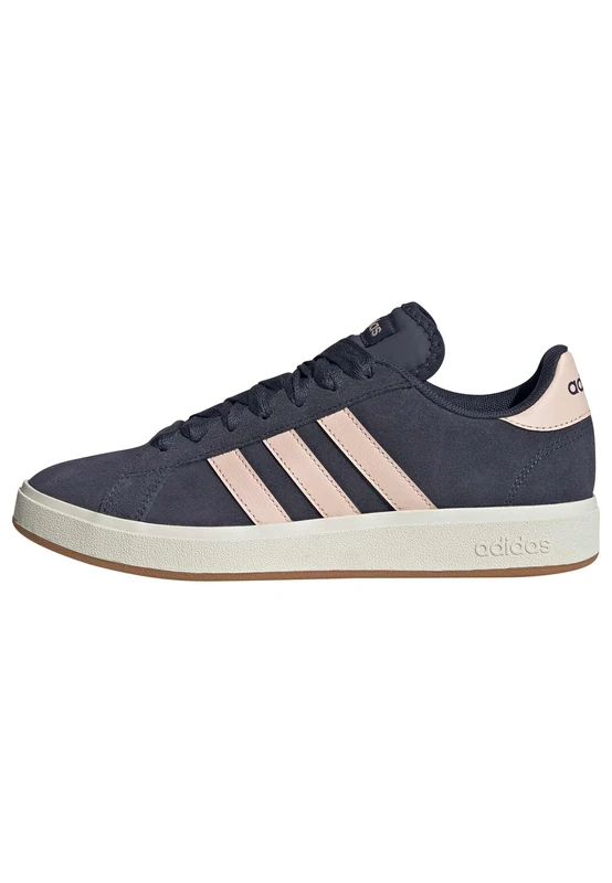 adidas Women's Grand Court Base 00s Shoes, Shadow Navy/Blush pink/GUM10, 5 UK